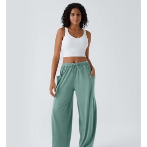 HALARA Wide Leg Pants in Teal